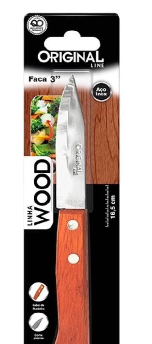 Faca Inox Original Line Wood 3