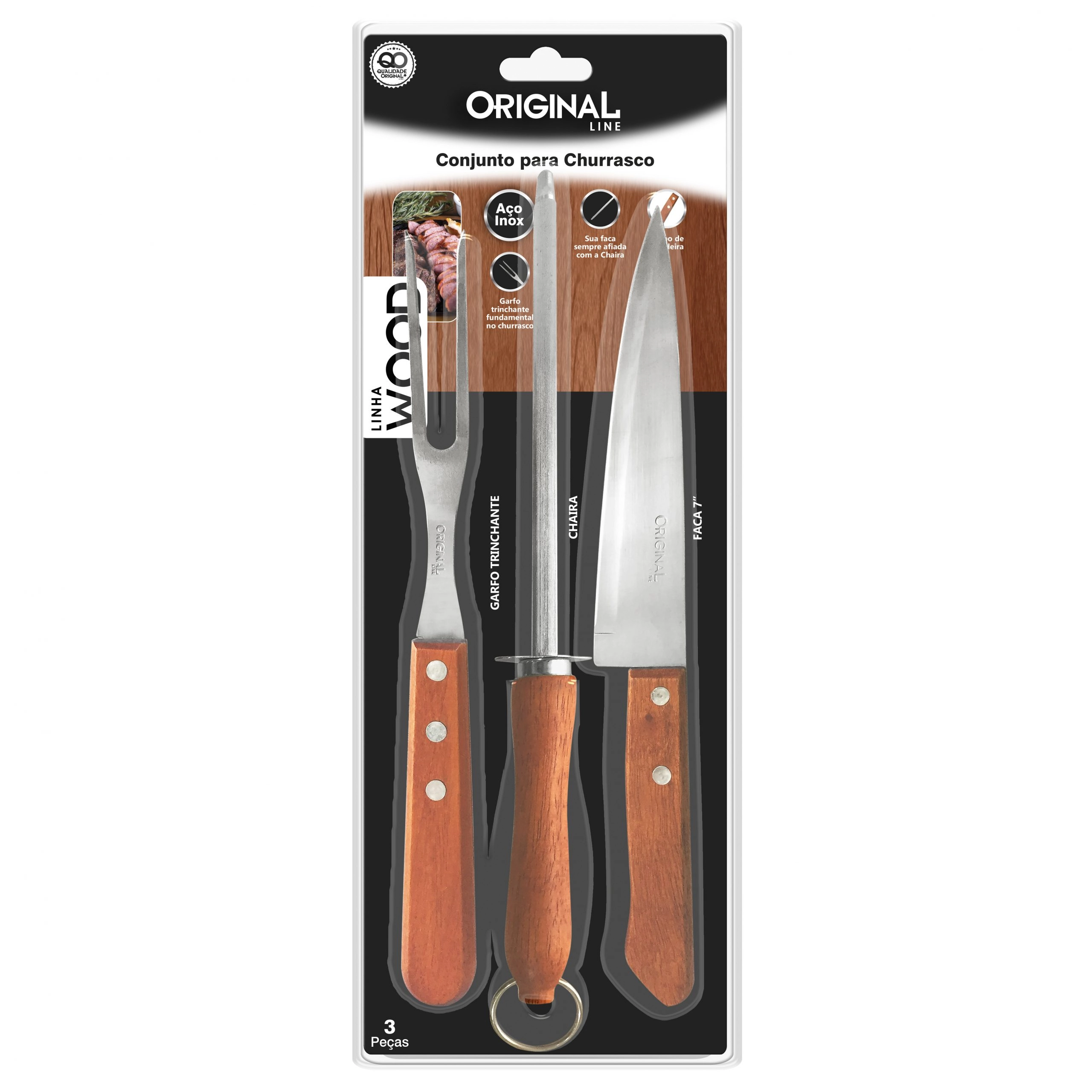 Kit Churrasco Original Line 3pcs
