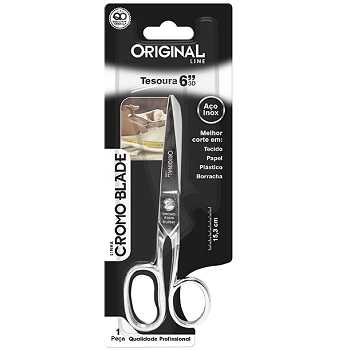 Tesoura 3d Cromo Blade 15,3cm Ref.sl0040