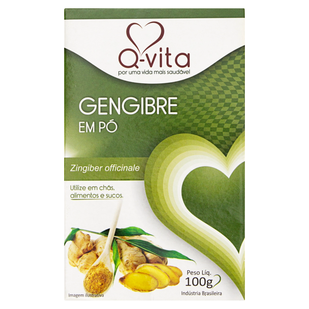 Gengibre Pó Q Vita Caixa 100g