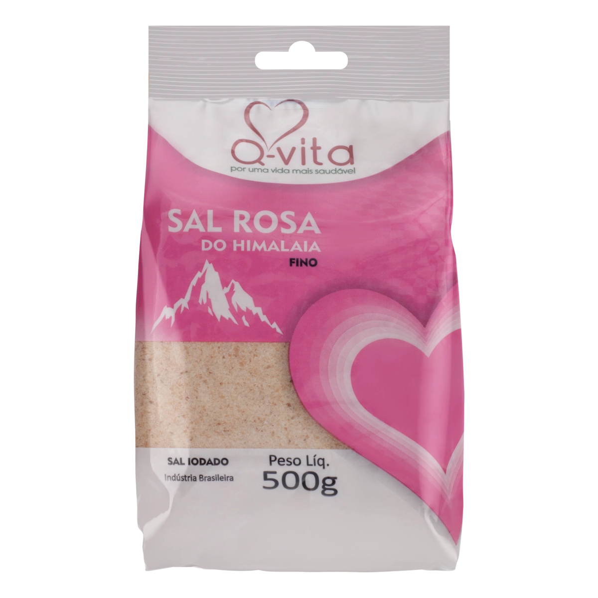 Sal Rosa Do Himalaia Fino Q Vita Pacote 500g