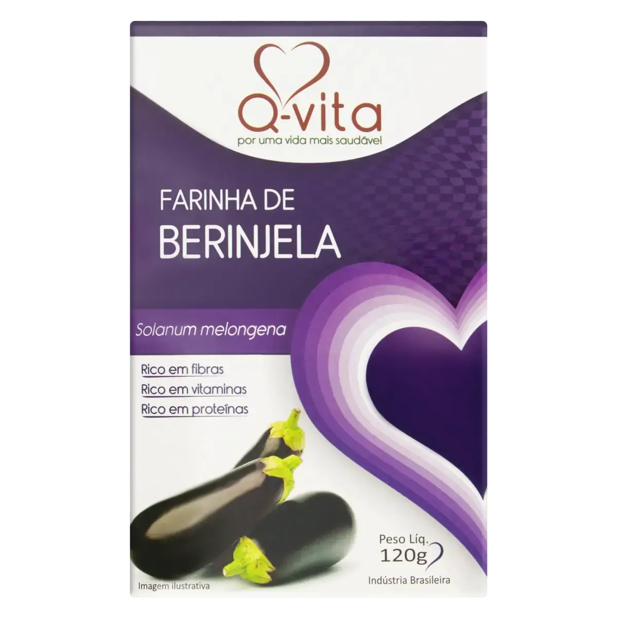 Farinha De Berinjela Q Vita Caixa 120g