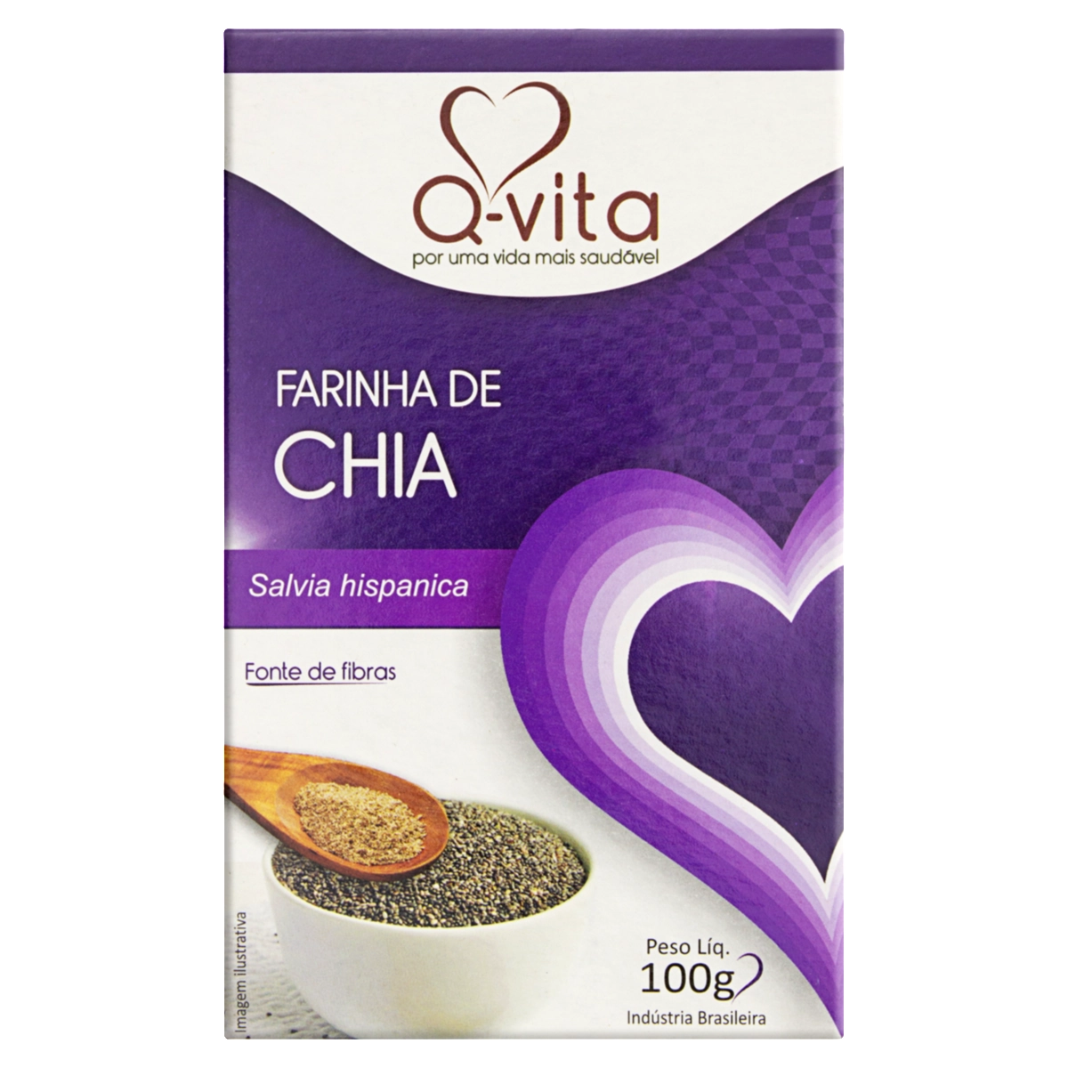 Farinha De Chia Q Vita Caixa 100g