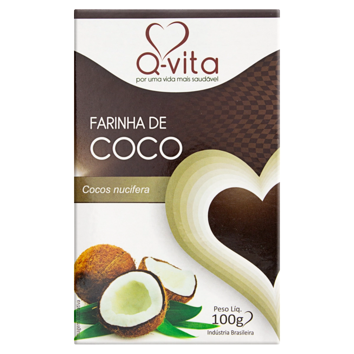 Farinha De Coco Q Vita Caixa 100g