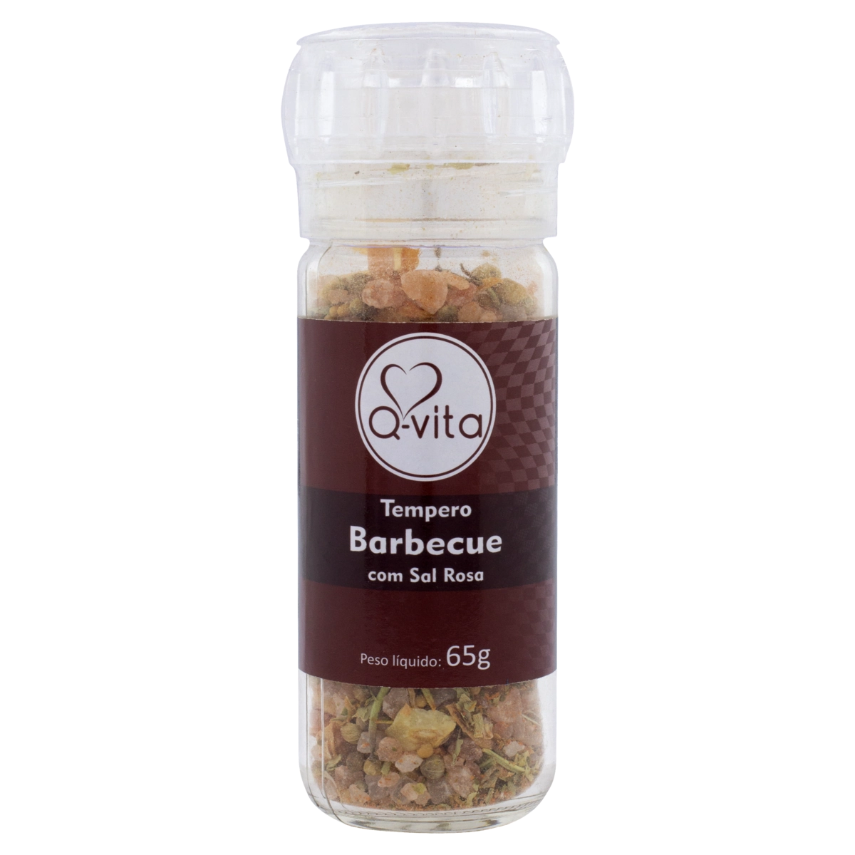 Tempero Granulado Barbecue Com Sal Rosa Q Vita Frasco 65g