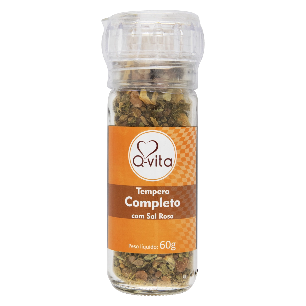 Tempero Completo Com Sal Rosa Q Vita Frasco 60g