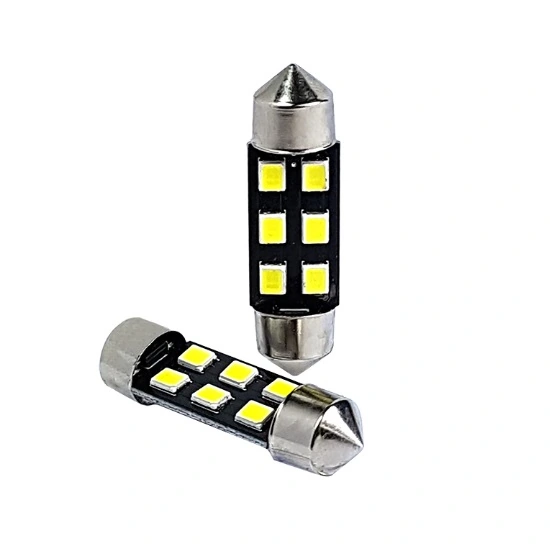 Lâmpada Led (Par) Torpedo Média C5W 36mm 6 Leds 24V - GAUSS GL330LED