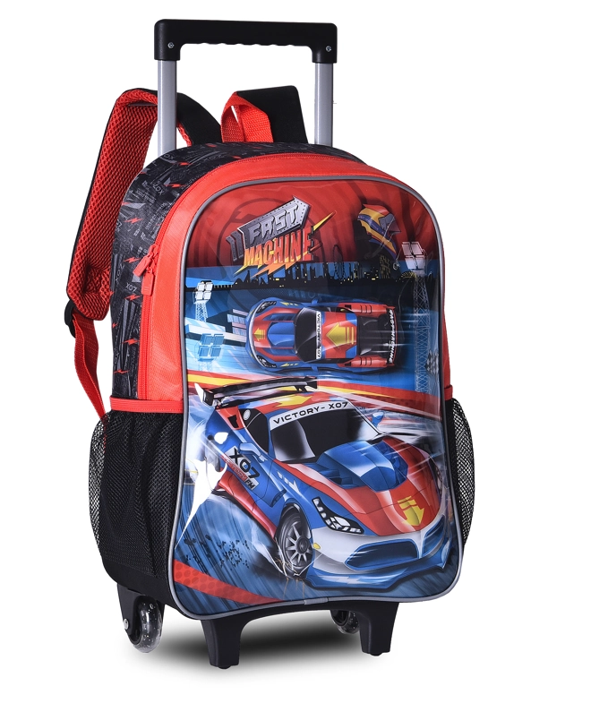 Mochila Rodinha Fast Machine Infantil Masculina Fm3464k Clio