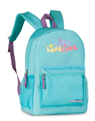 Mochila Juvenil Feminina Live Live Azul Mf24579 Clio