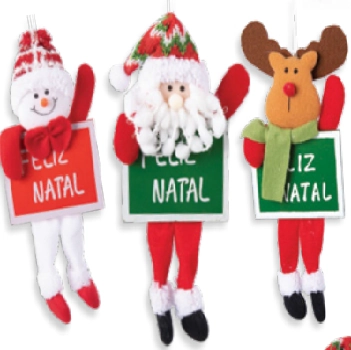 Placa Papai Noel Feliz Natal