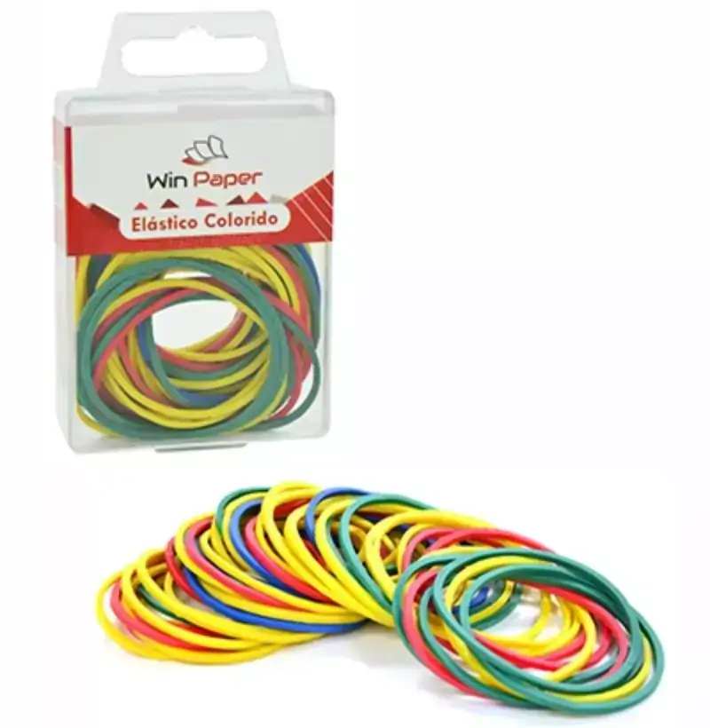 Elastico Colorido Multiuso Pequeno escritorio 50 Unidades