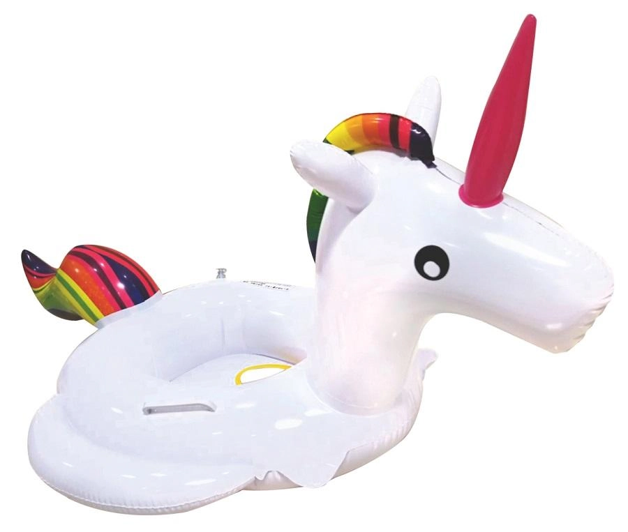 Boia Infantil Bebe Fralda Lugar Perninha Piscina Unicórnio 90x80cm