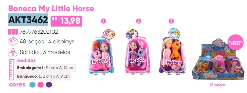 Akt3462 Boneca My Little Horse