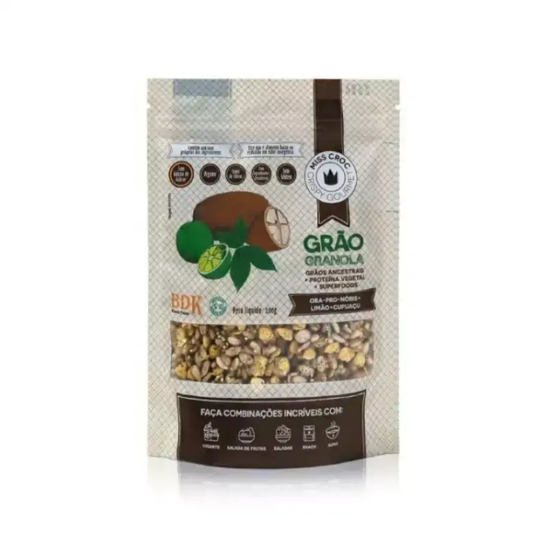 Grão Granola Ora-Pró-Nóbis, Limão e Cupuaçu Sem Glúten Miss Croc 200g