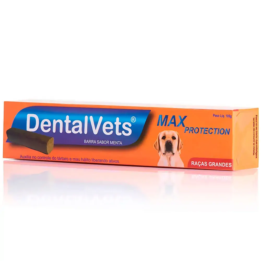 Dentalvets Max Protection Limpa Dentes para Cachorro Raças Grandes