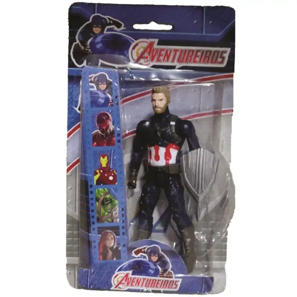 Boneco Aventureiros Capitao America Ref.9913 2 Un