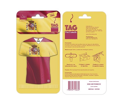 Tag Perfumado Lodore Camiseta Espanha