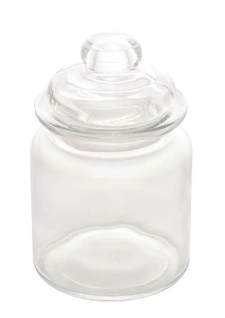1392 Pote De Vidro Borosilicato C/ Tampa
