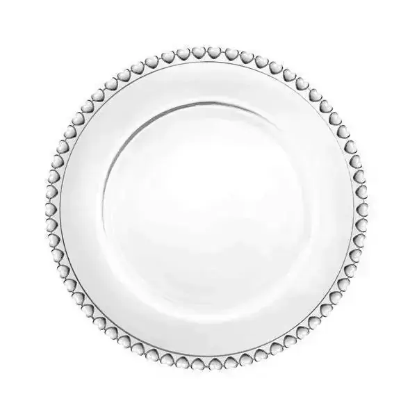 Prato Raso de Cristal Coraçao 28CM LYOR 1505