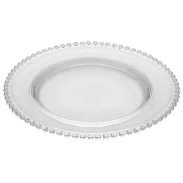 Sousplat Coraçao Cristal Chumbo 32CM LYOR 1506