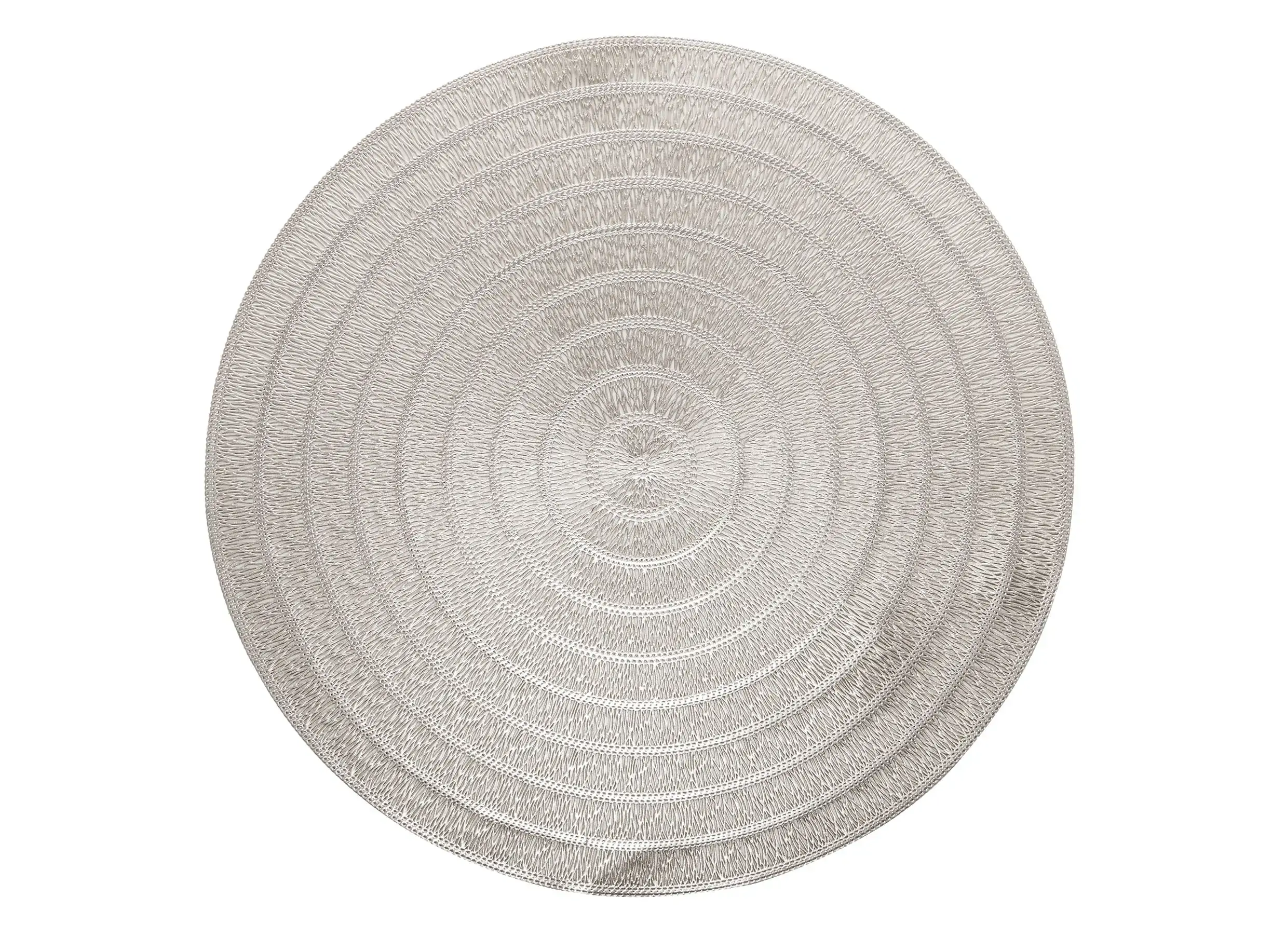 Lugar Americano Plastico Espiral Prateado 38cm 1513 Lyor