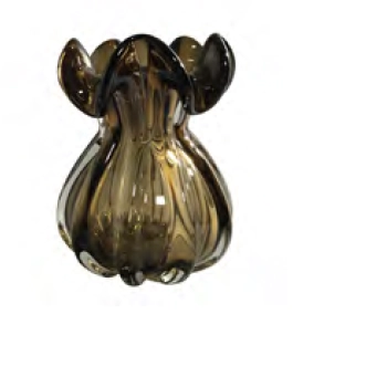 Vaso Lyor Italy Marrom 13 x 17 cm