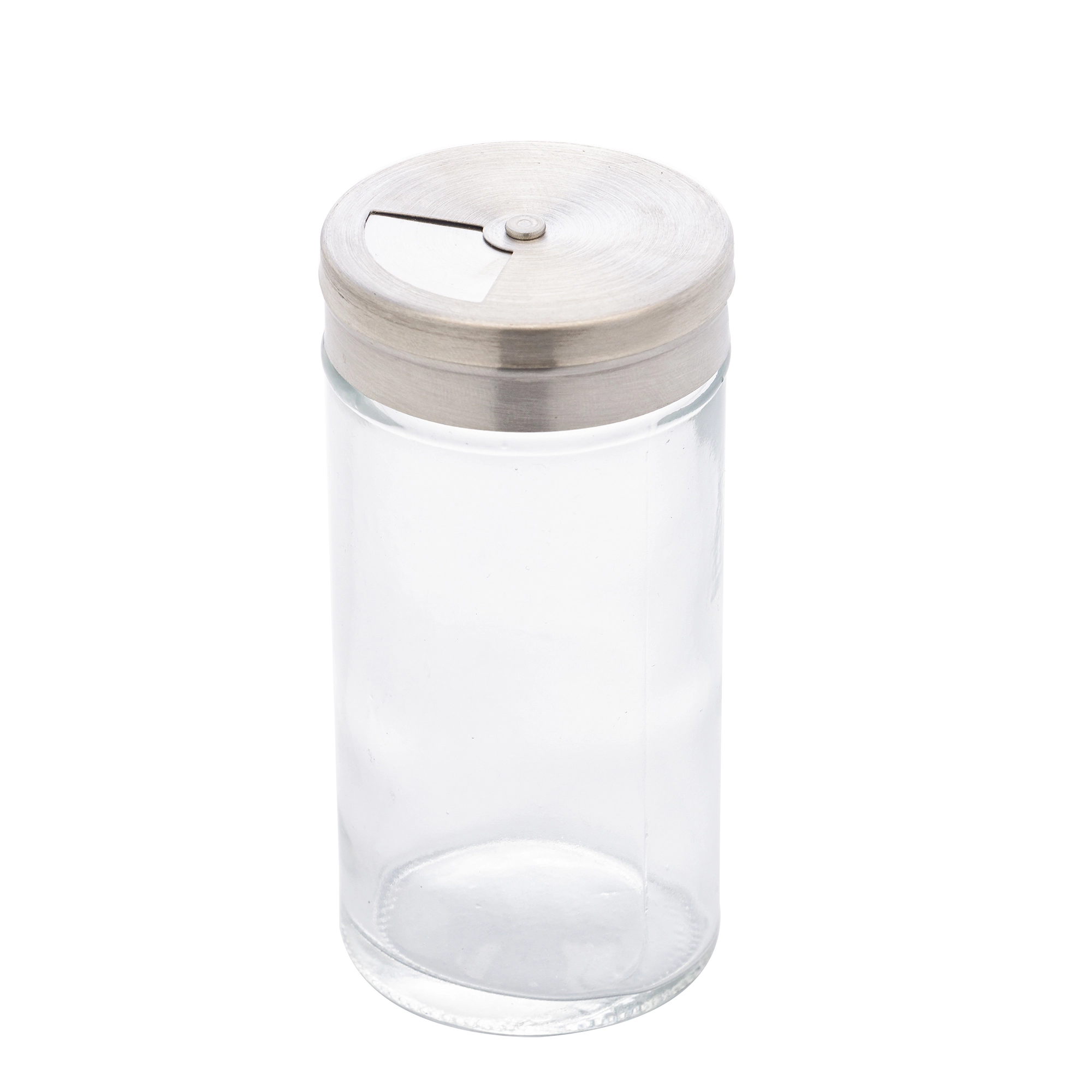 Porta Tempero Vidro Tampa Metal 100ml 2743 Lyor