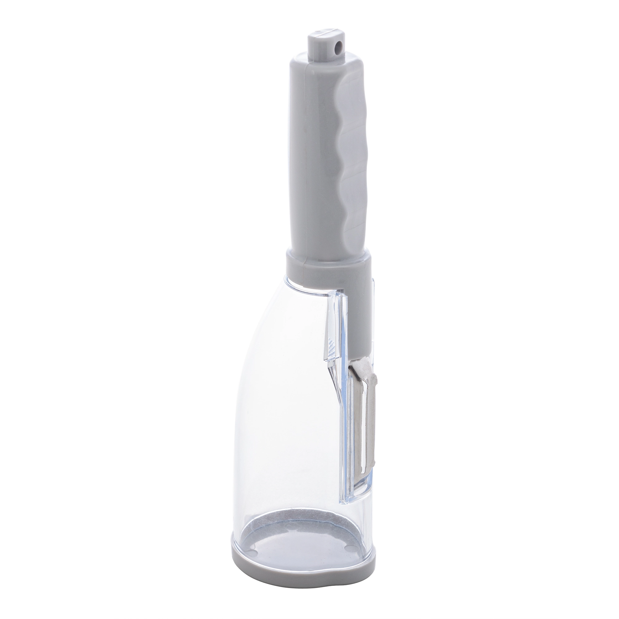 Descascador Vegetais Plastico Aco Inox Dispenser Cinza 6x5x20cm 2863 Lyor
