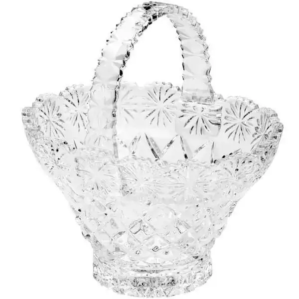 Cesta de Cristal Diamond STAR 17X13,5X18,5CM LYOR 3329