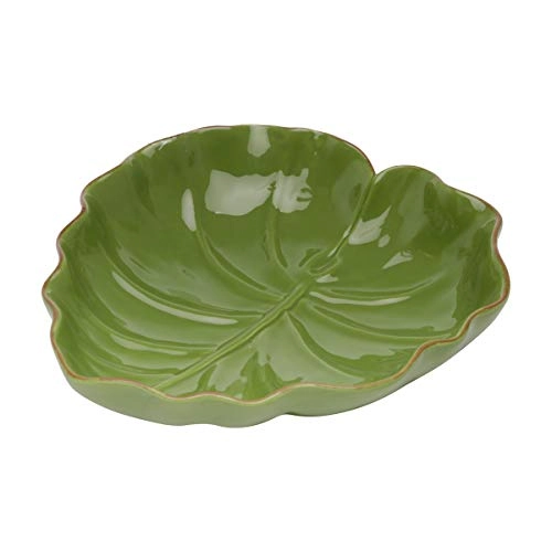 Prato Decorativo Lyor Folha Banana Verde 16 x 15,5 x 4,5 cm
