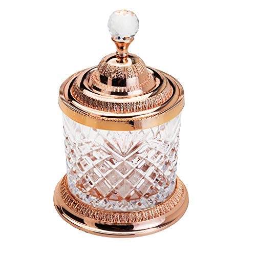 Pote Multiuso de Zamac Cristal 15X21,5CM Rose GOLD LYOR 4246