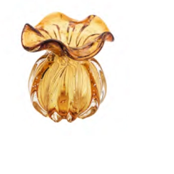 Vaso Lyor Italy Âmbar 11,5 x 13 cm
