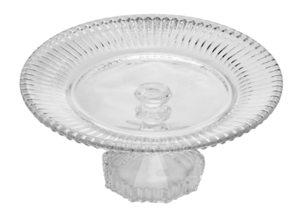 Prato Lyor P/bolo C/pe De Cristal Renaissance 185x95cm