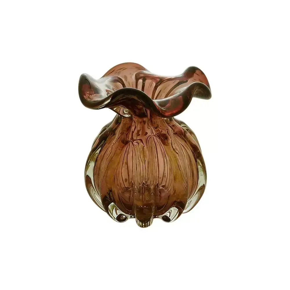 Vaso Lyor Italy Púrpura e Rosé 10 x 11 cm