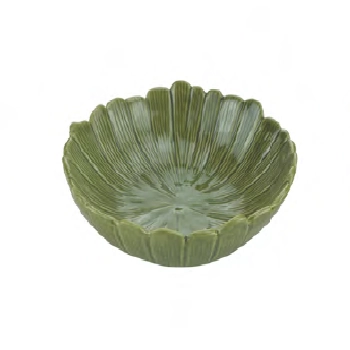 Saladeira Lyor Banana Leaf Verde 20 x 20 x 7 cm