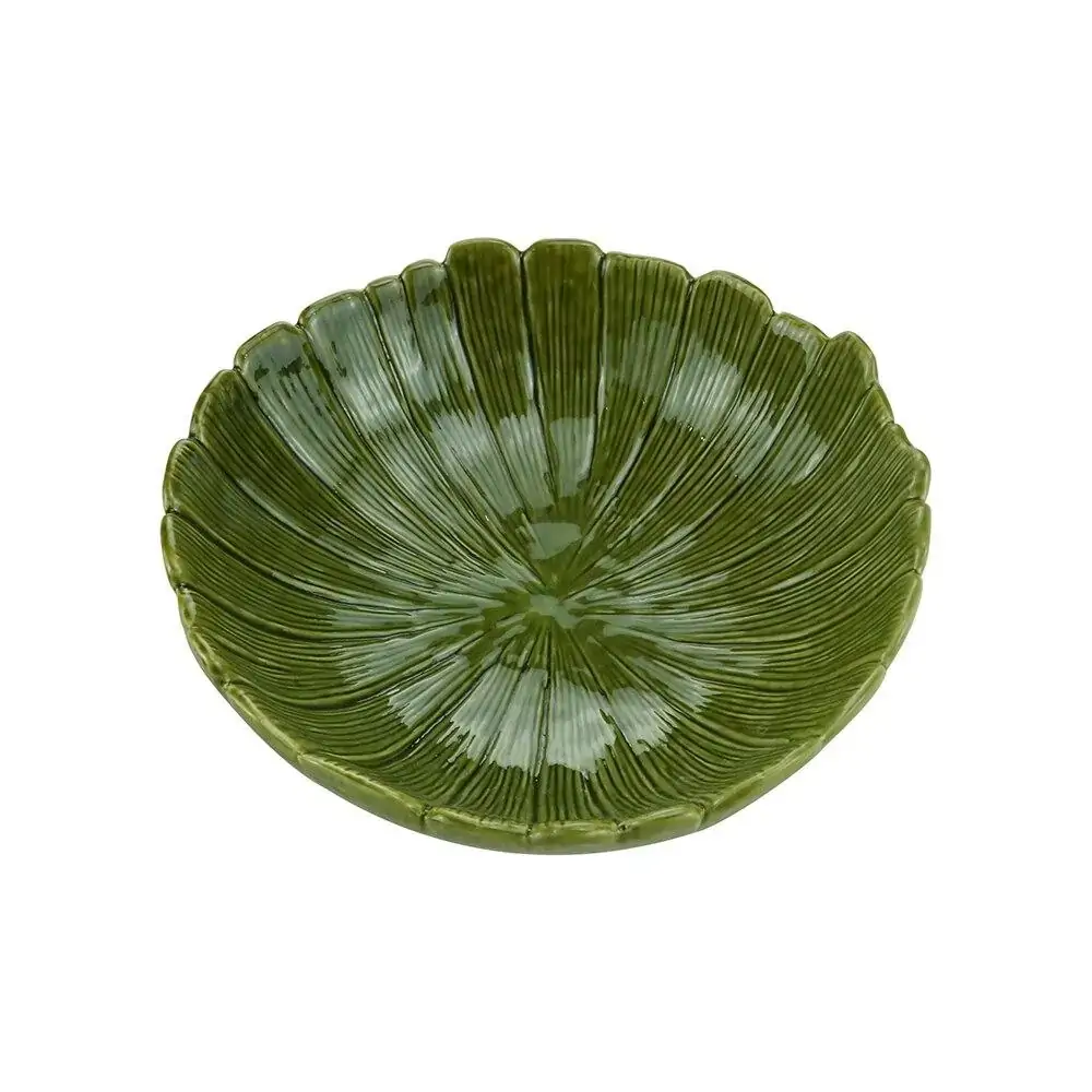 Saladeira Lyor Banana Leaf Verde 25 x 25 x 8,5 cm