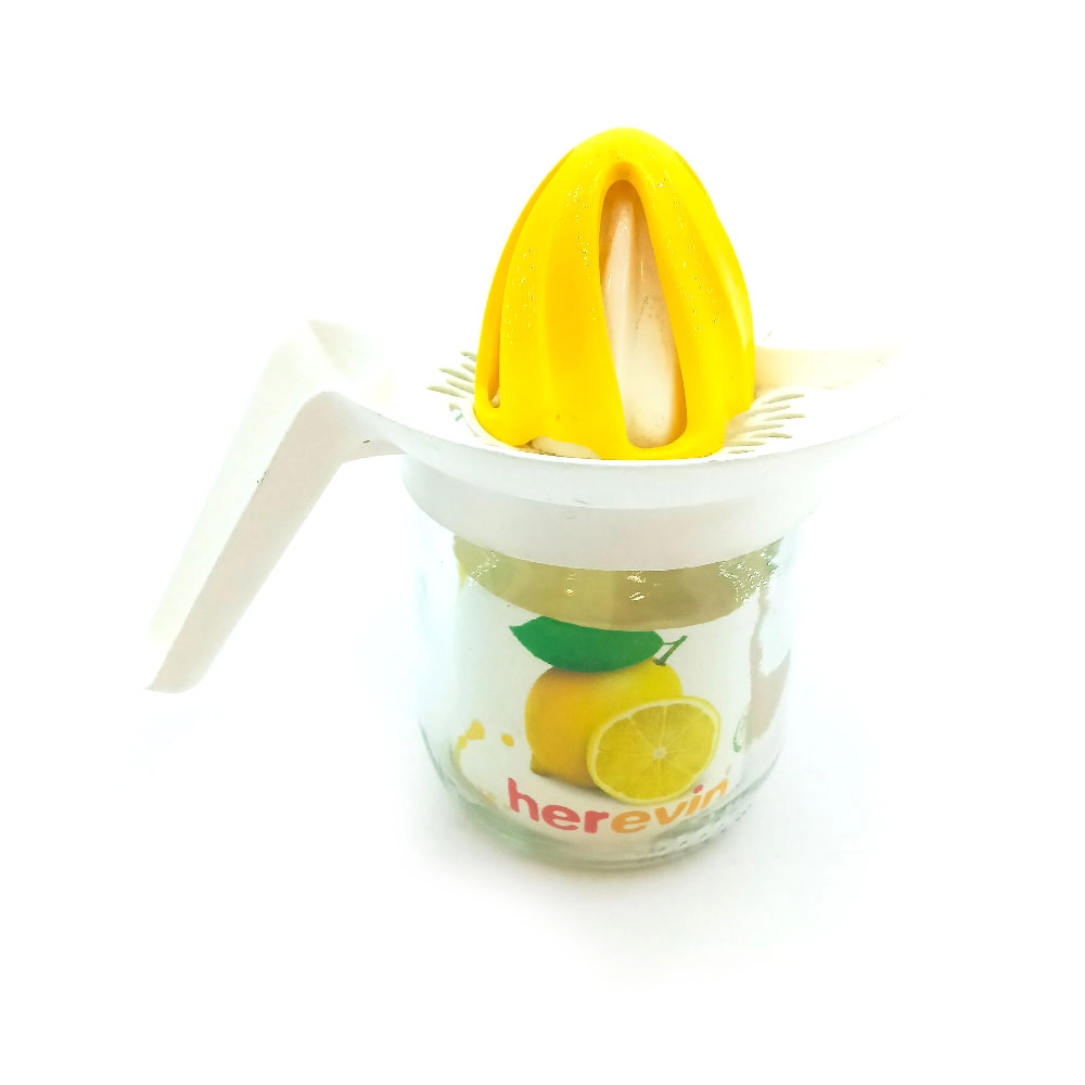Espremedor De Frut.vidro Amarelo Lyor