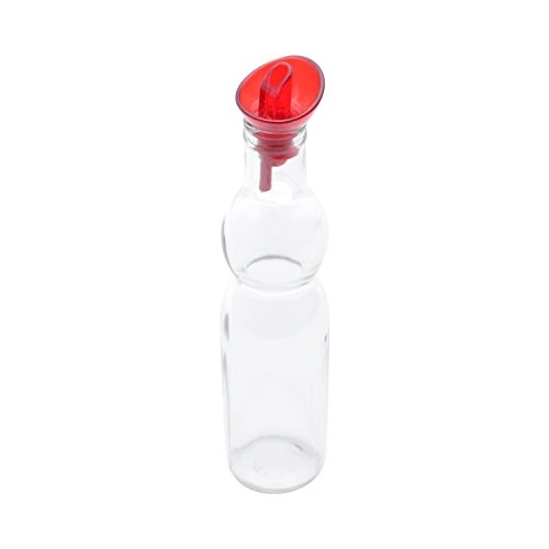 Garrafa P/ Azeite Lyor Transp E Vermelha 250ml