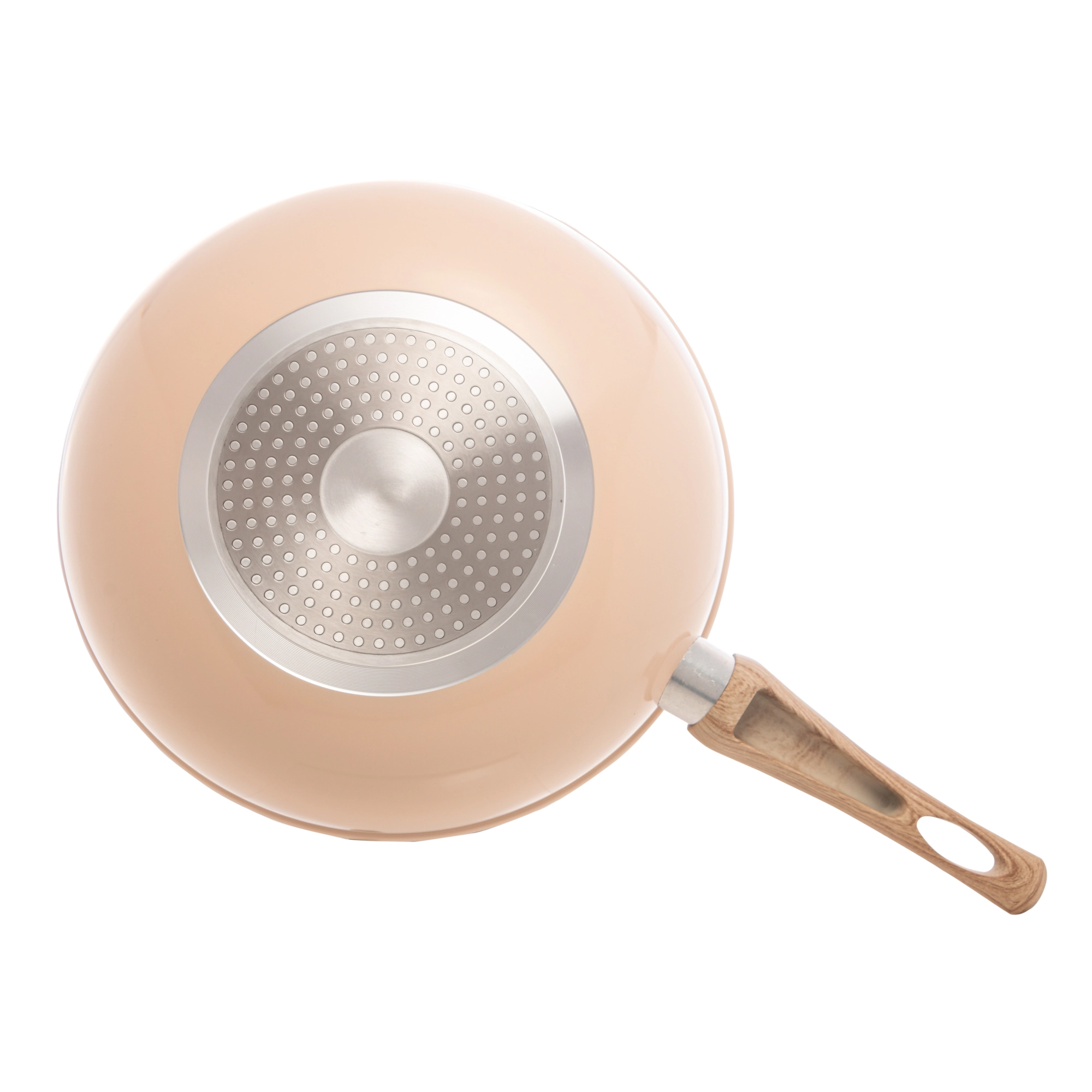 Frigideira Wok Inducao Alum Revest Ceramico Granilite Bege 28cm 5220 L