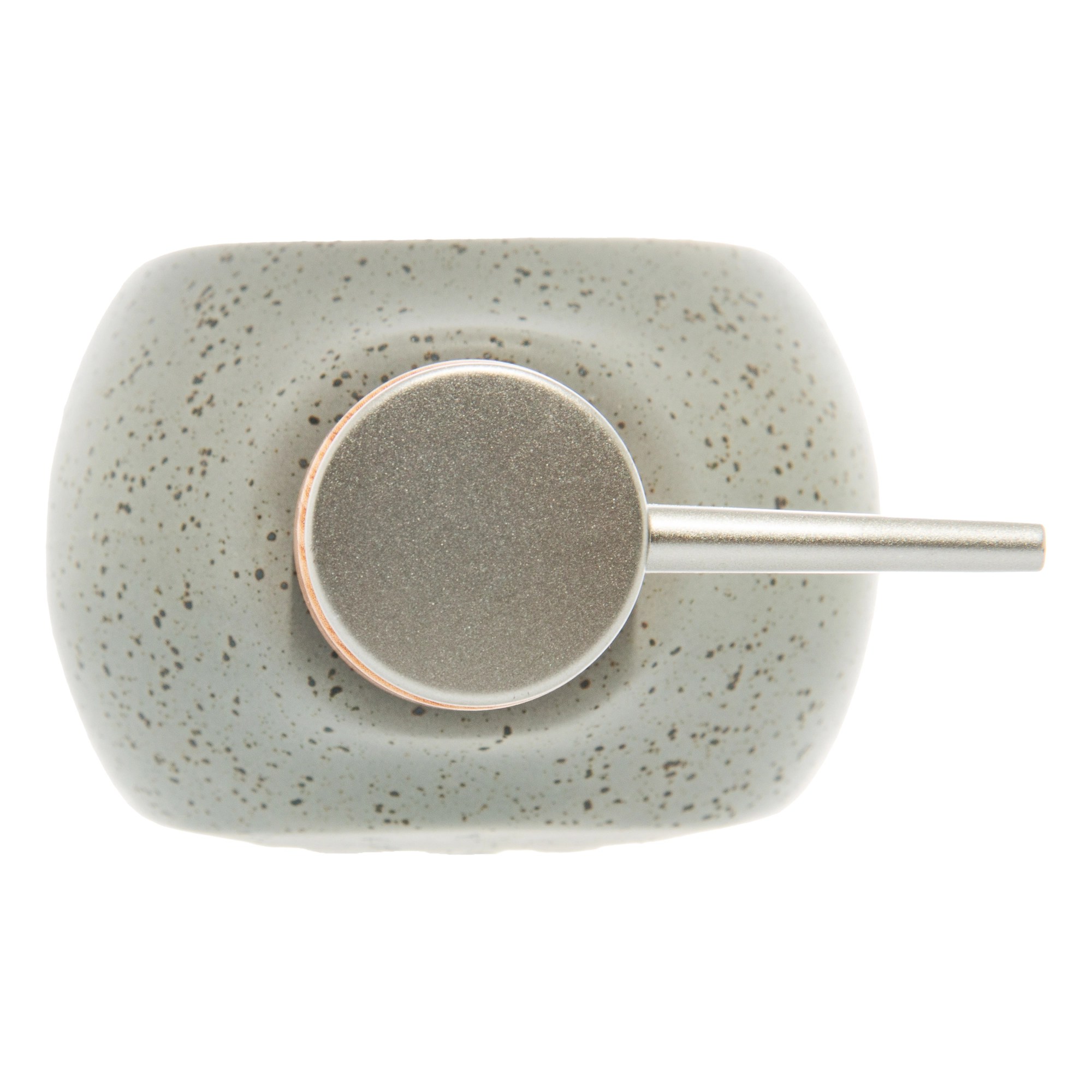 Porta Sabonete Lquido De Cermica Granilite Bath Cinza 430ml Lyor