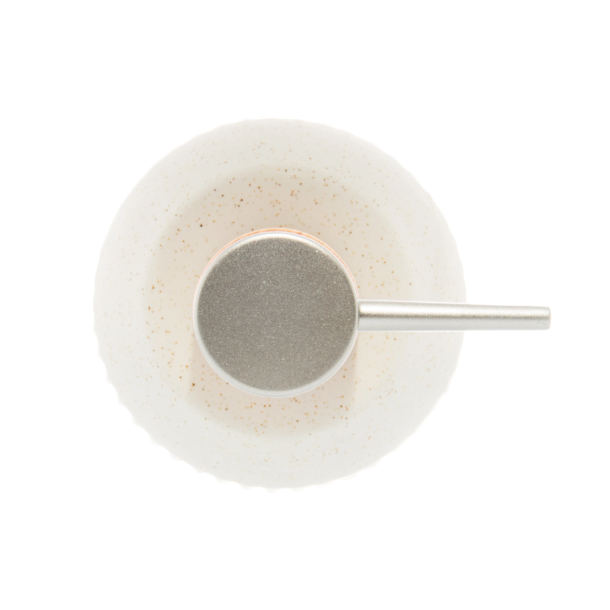 Porta Sabonete Lquido De Cermica Granilite Lines Branco 430ml Lyor