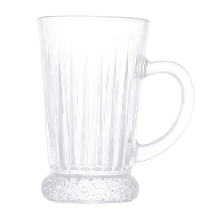 Taca Para Cappuccino De Vidro Deli Diamante 210ml