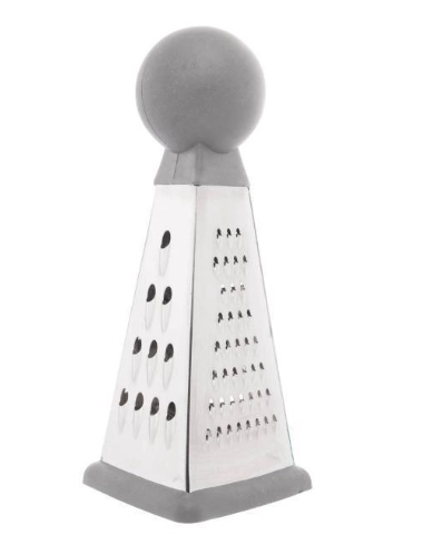 Mini Ralador Aco Inox 3faces C/cabo Cinza 4x4x9cm Lyor