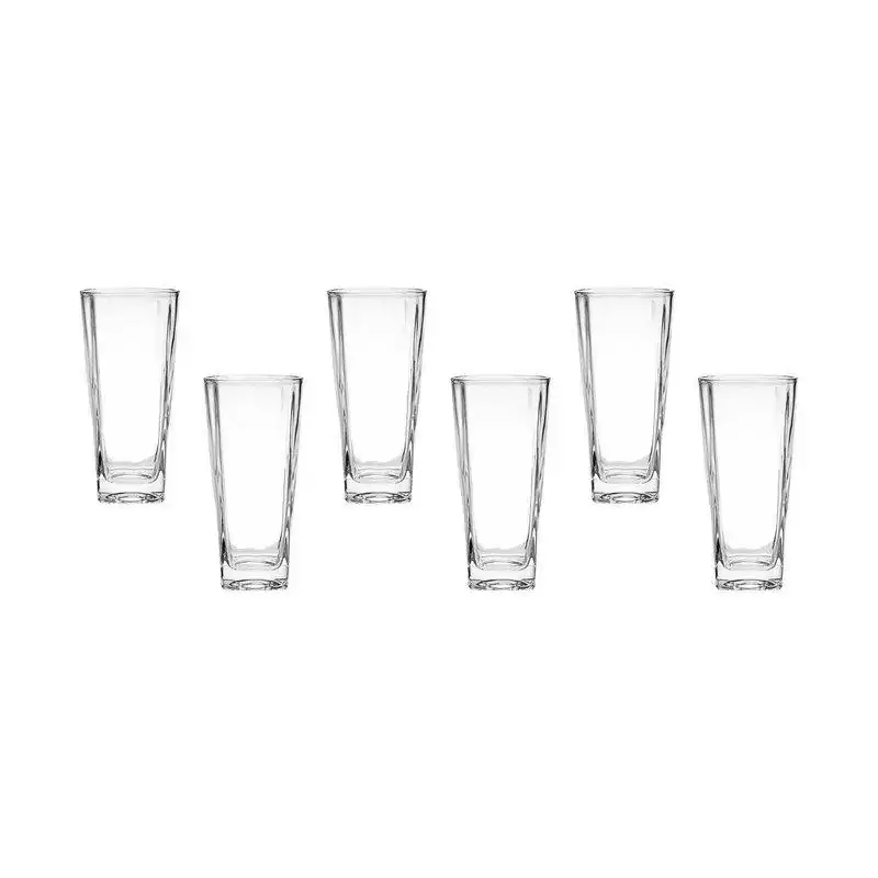 Jogo de Copos Alto Square 300ml 6 Peças - Lyor