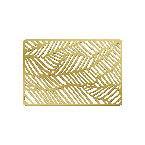 Lugar Americano Lyor 43x28cm Plastico Dourado