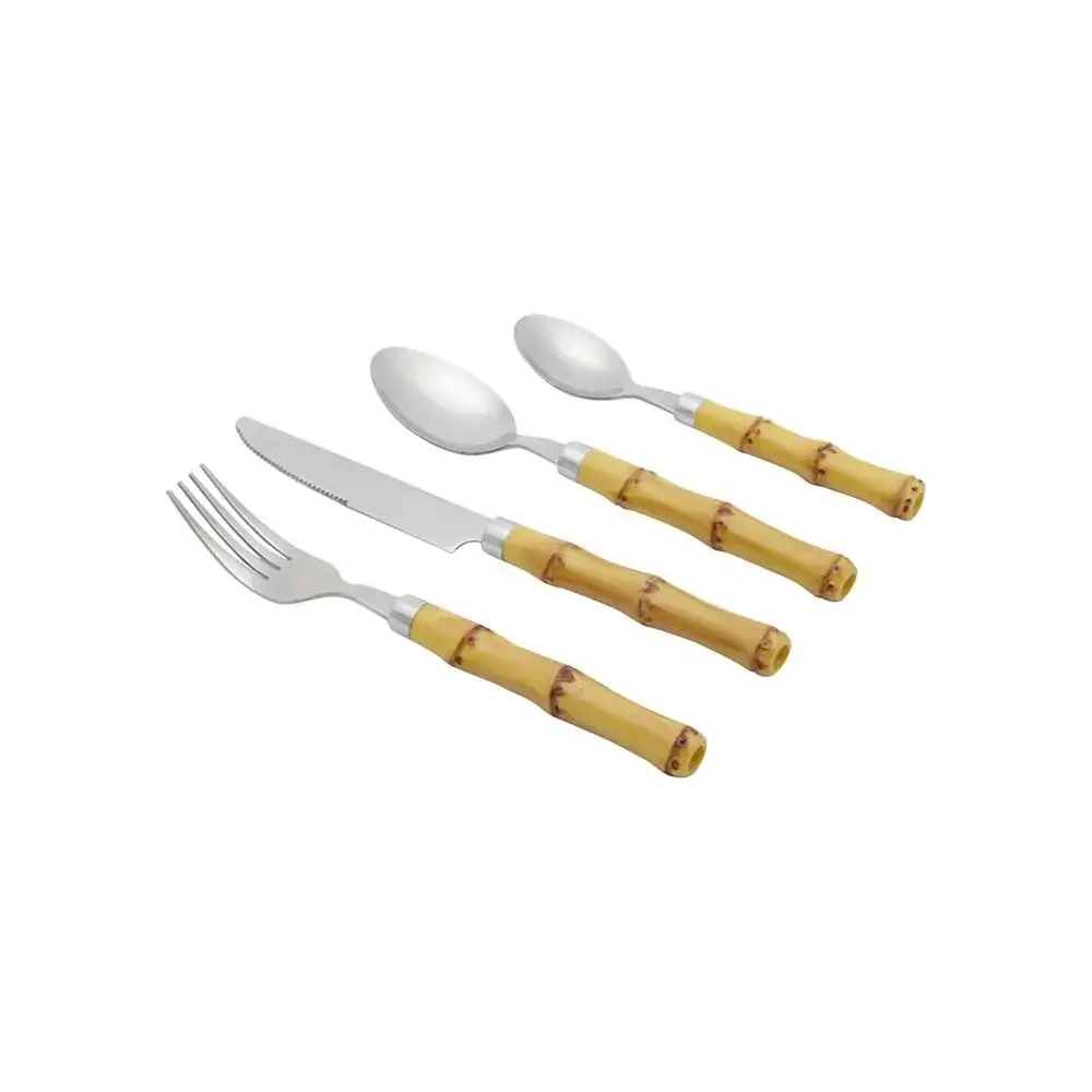Faqueiro Lyor Bamboo Natural - 24 peças