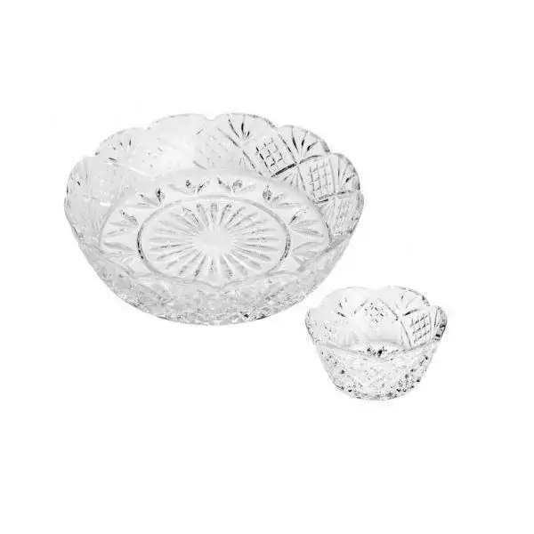 Petisqueira e Molheira de Cristal Dublin LYOR 7046