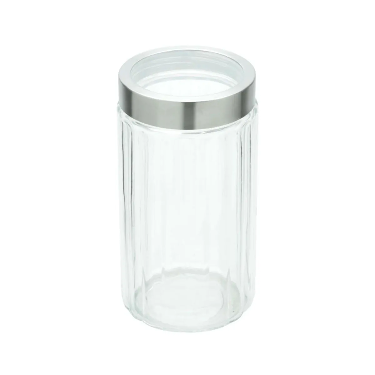 Pote Redondo Vidro Borossilicato com Tampa de Aço Inox Visor de Acrílico Lyon Sydney 1,6 litros