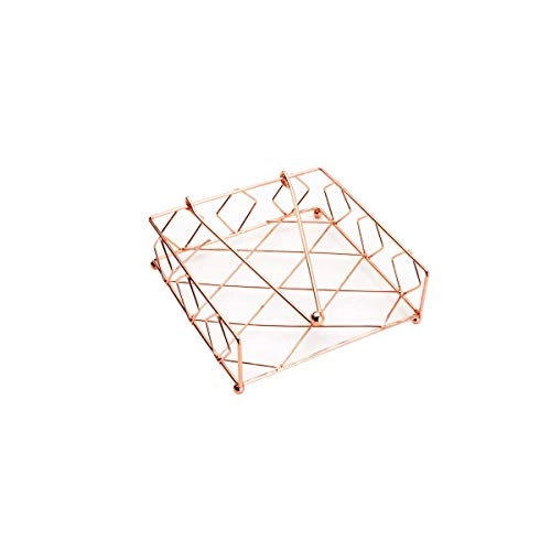 Porta Guardanapo Lyor 18x6cm Ferro Cromado Rose