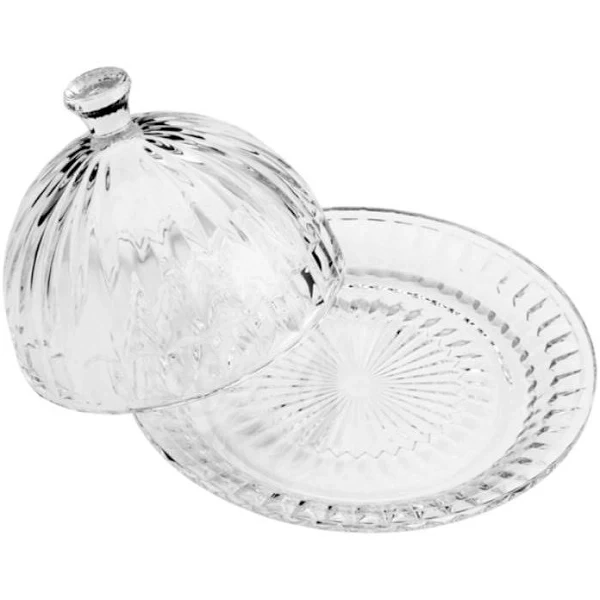 Queijeira em Cristal com Tampa Renaissance 20CM LYOR 7403